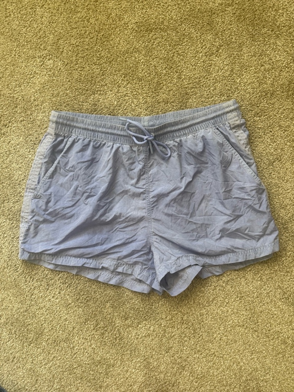 Athleta Expedition Shorts Light Blue/purple Women's Athletic Drawstring Shorts